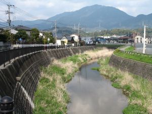 A Paved Stream in the Town of Dazaifu